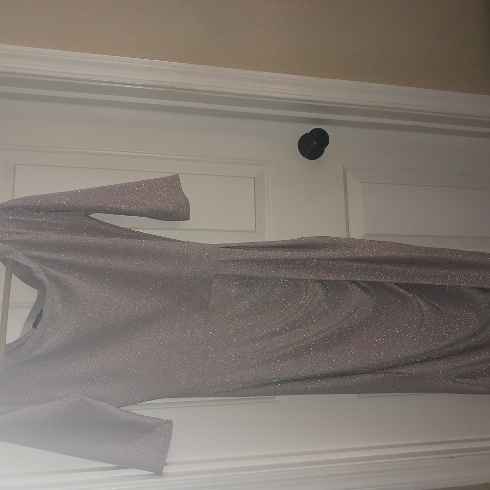 Purple Long Sleeve Bodycon Dress for Wedding Guest